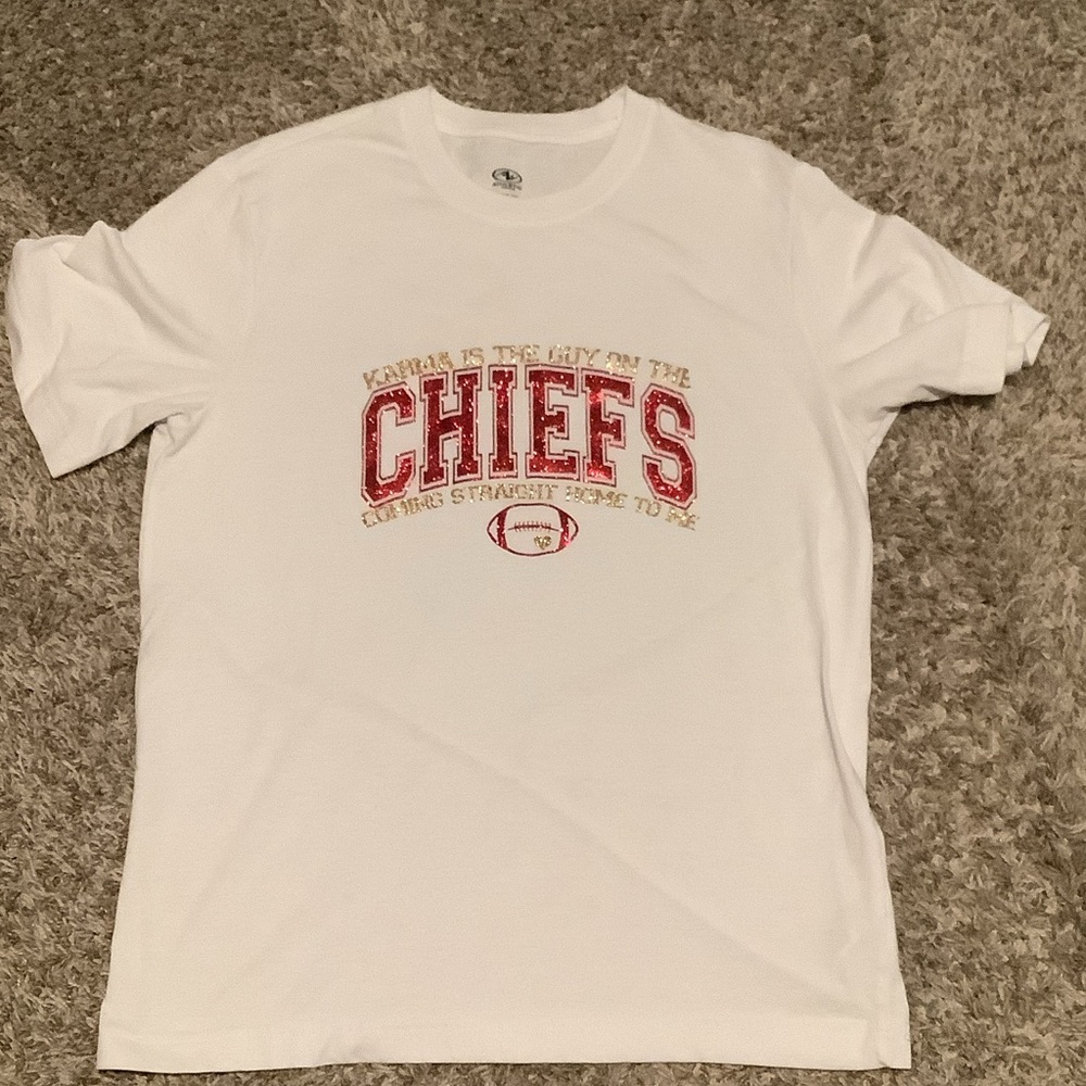 Taylor Swift Athletic Works White Chiefs Tee